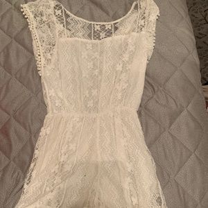 White lace romper